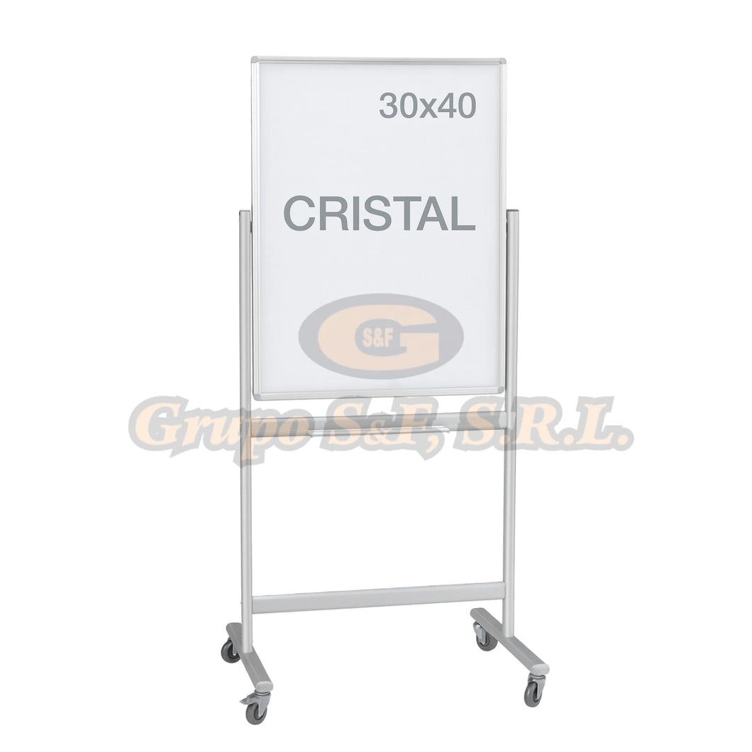 PIZARRA CRISTAL 30X40’’ CON RUEDAS Escolares