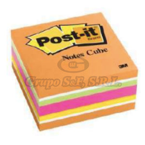 Post-It 3X3 Neon 3M 4/1 400H Note F Material & Equipo De Oficina