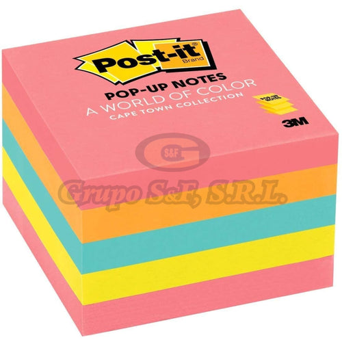 Post-It 3X3 Neon 3M 5/1 450H Material & Equipo De Oficina