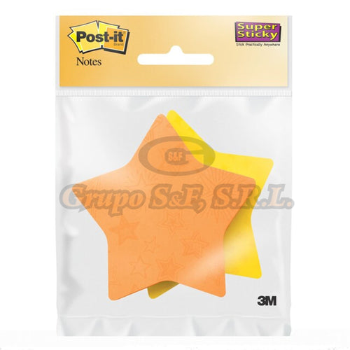Post-It 3X3 Neon 3M T/estrella Material & Equipo De Oficina