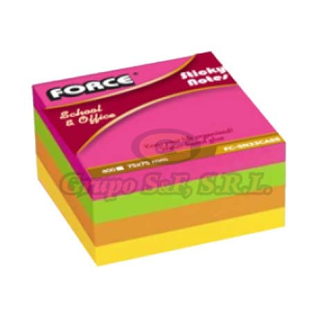 Notas Adhesivas 3X3 Neon 4/1 400H (Fc-Sn33Cass) Material & Equipo De Oficina