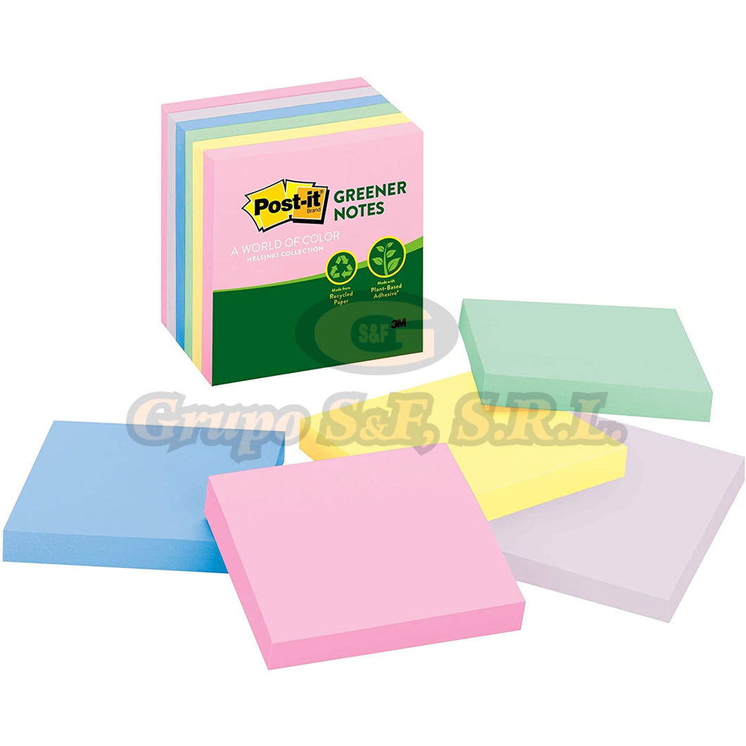 Post-It 3X3 Pastel 3M 6/1 450H Material & Equipo De Oficina