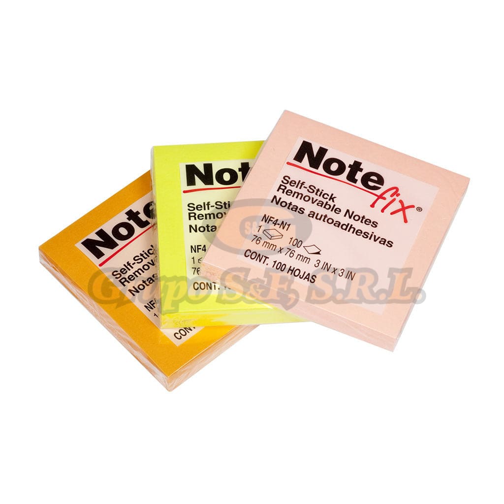 POST-IT 3X3 PASTEL 3M NOTE FI NF4N1
