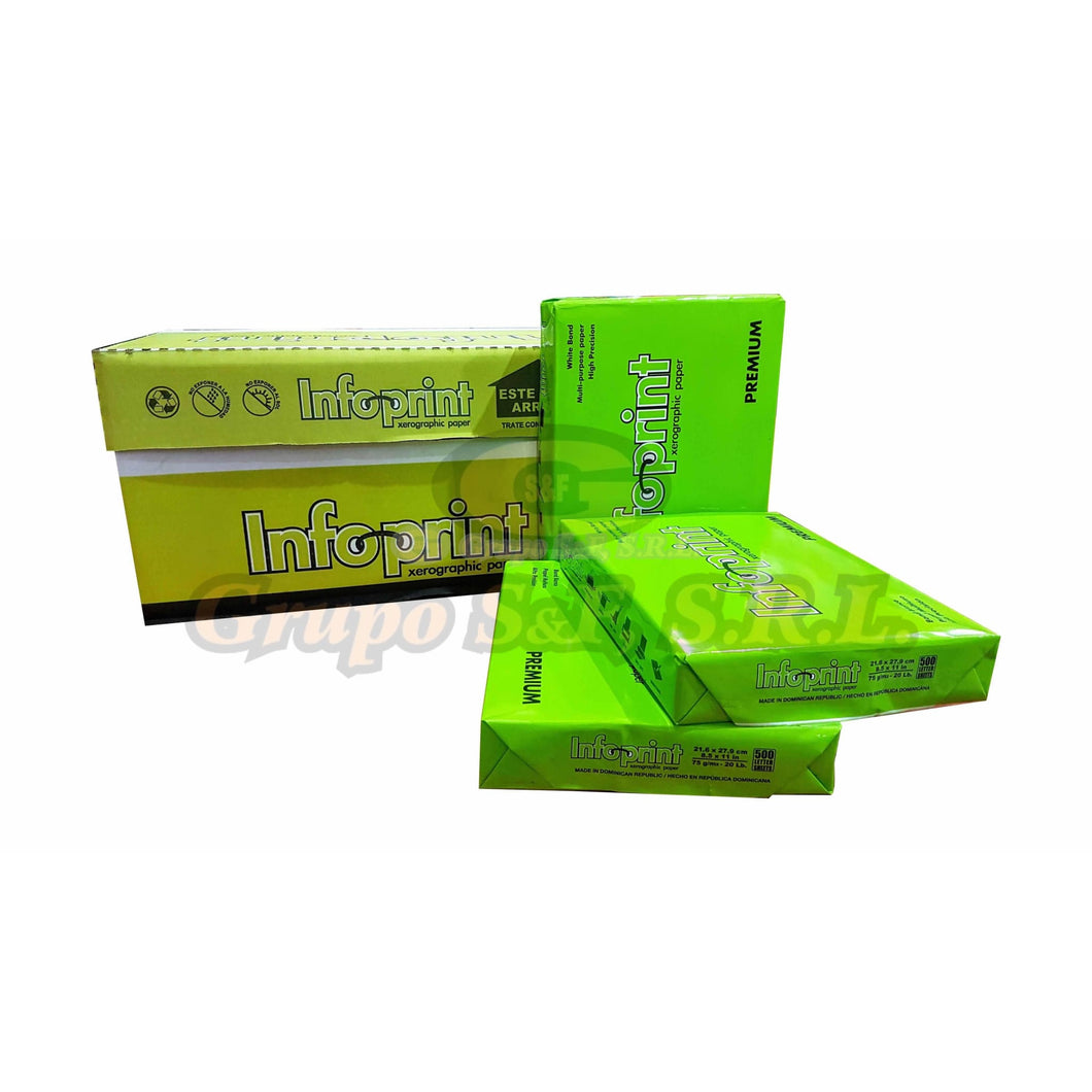 Resma Bca. 8.5X11 Infoprint Material & Equipo De Oficina