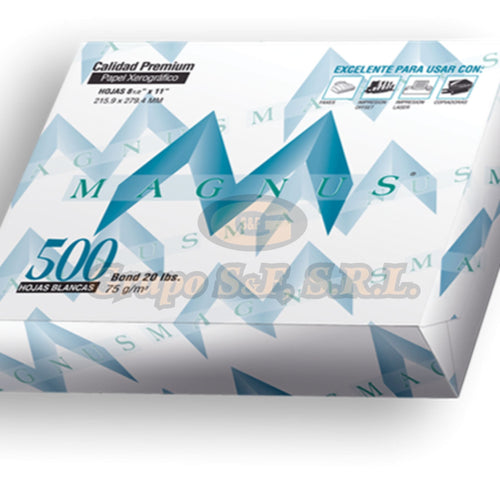 Resma Bca. 8.5X11 Magnus Material & Equipo De Oficina