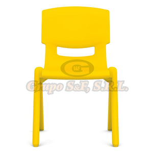 SILLA INFANTIL CANDY 12’’ AMARILLO Muebles Escolares