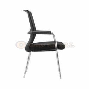 Silla P/visita 1208 Negro Muebles De Oficina