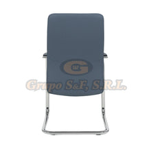 Cargar imagen en el visor de la galería, SILLA P/VISITA ROBERTO AZUL OSCURO 240LB Muebles de Oficina

