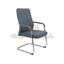 Cargar imagen en el visor de la galería, SILLA P/VISITA ROBERTO AZUL OSCURO 240LB Muebles de Oficina
