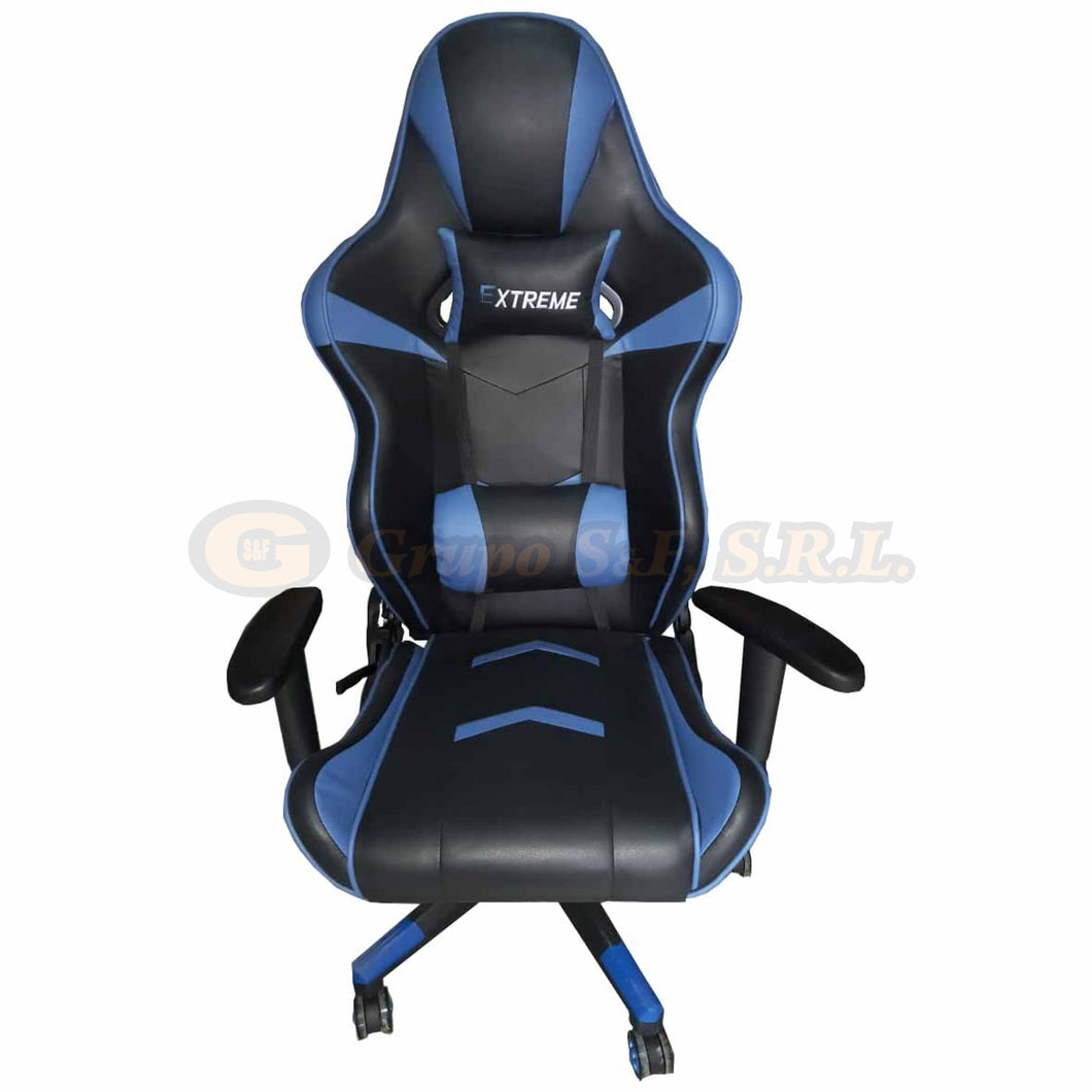 Sillon Ejec. 1209 Gaming Negro/azul Muebles De Oficina