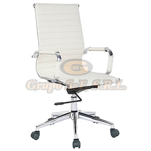 Sillon Ejec. Sg168Pu Marron Blanco Muebles De Oficina