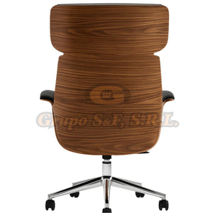 SILLON EJEC. DARIEL NEGRO/MADERA Muebles de Oficina