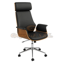 Load image into Gallery viewer, SILLON EJEC. DARIEL NEGRO/MADERA Muebles de Oficina
