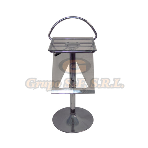 Taburete Hidr. Bs-351 Acril. Transp Muebles Para Bares & Cafeterias