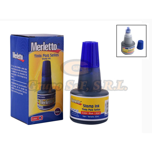 Tinta Gotero Merletto Azul 30Ml Material & Equipo De Oficina