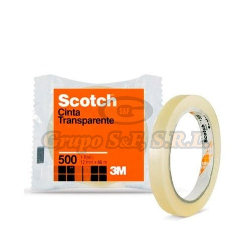 Cinta Transparente Scotch ½X45Yd. (500) Material & Equipo De Oficina