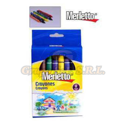 Crayones 8/1 Fino Merletto Escolares