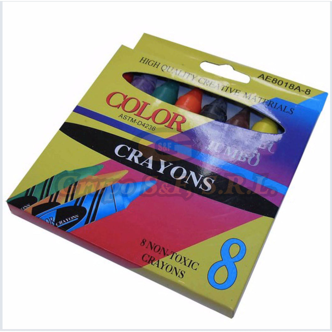 Crayones 8/1 Jumbo Beifa Ae8018A-8 Escolares