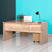 Cargar imagen en el visor de la galería, Escritorio En L 63X58X30 Color Sonoma (Rms-320-Ss-1) Muebles De Oficina
