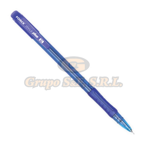 Lapicero Stylo Plus Azul 12/paquete (Fc-Lt991Bl) Escolares