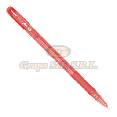 Lapicero Stylo Plus Rojo 12/paquete (Fc-Lt991Rd) Escolares
