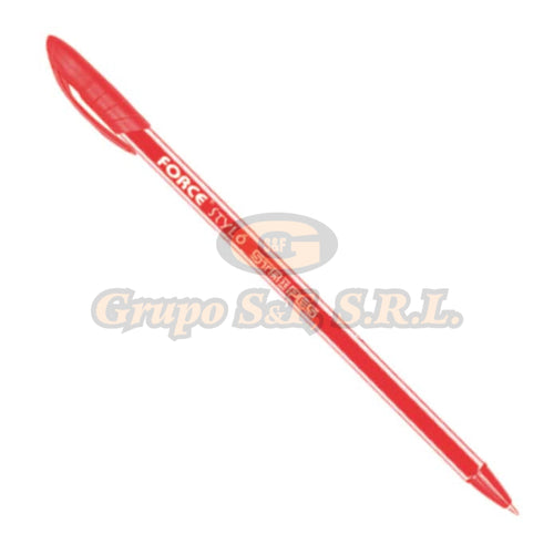 Lapicero Stylo Stripes Rojo 12/paquete (Fc-Lt999B-Rd) Escolares