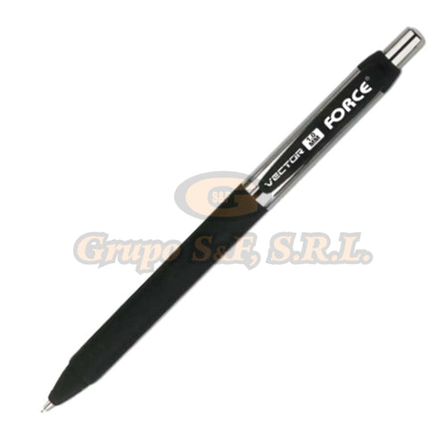 Lapicero Vector Negro 12/paquete (Fc-Lt640Bk) Escolares