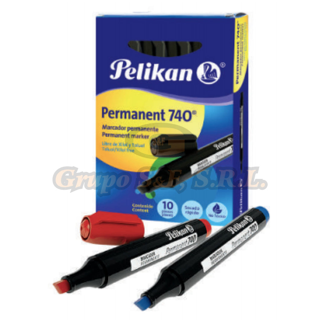 Marcador Permanente Pelikan Az. 740 Material & Equipo De Oficina