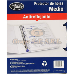 Protector Hojas 8.5X11 C5 Wilson J Material & Equipo De Oficina