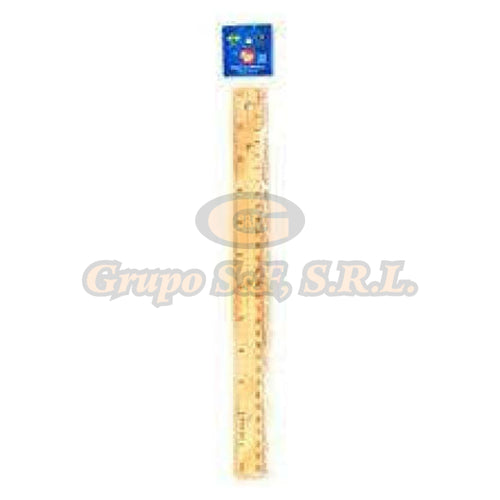 Regla Madera 30Cm. / 12 (Wru-30) Escolares