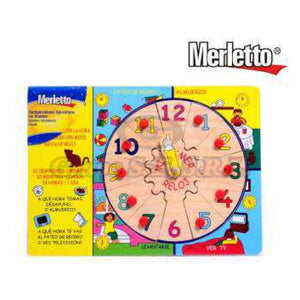 Rompecabeza Mad. Reloj Merletto Escolares