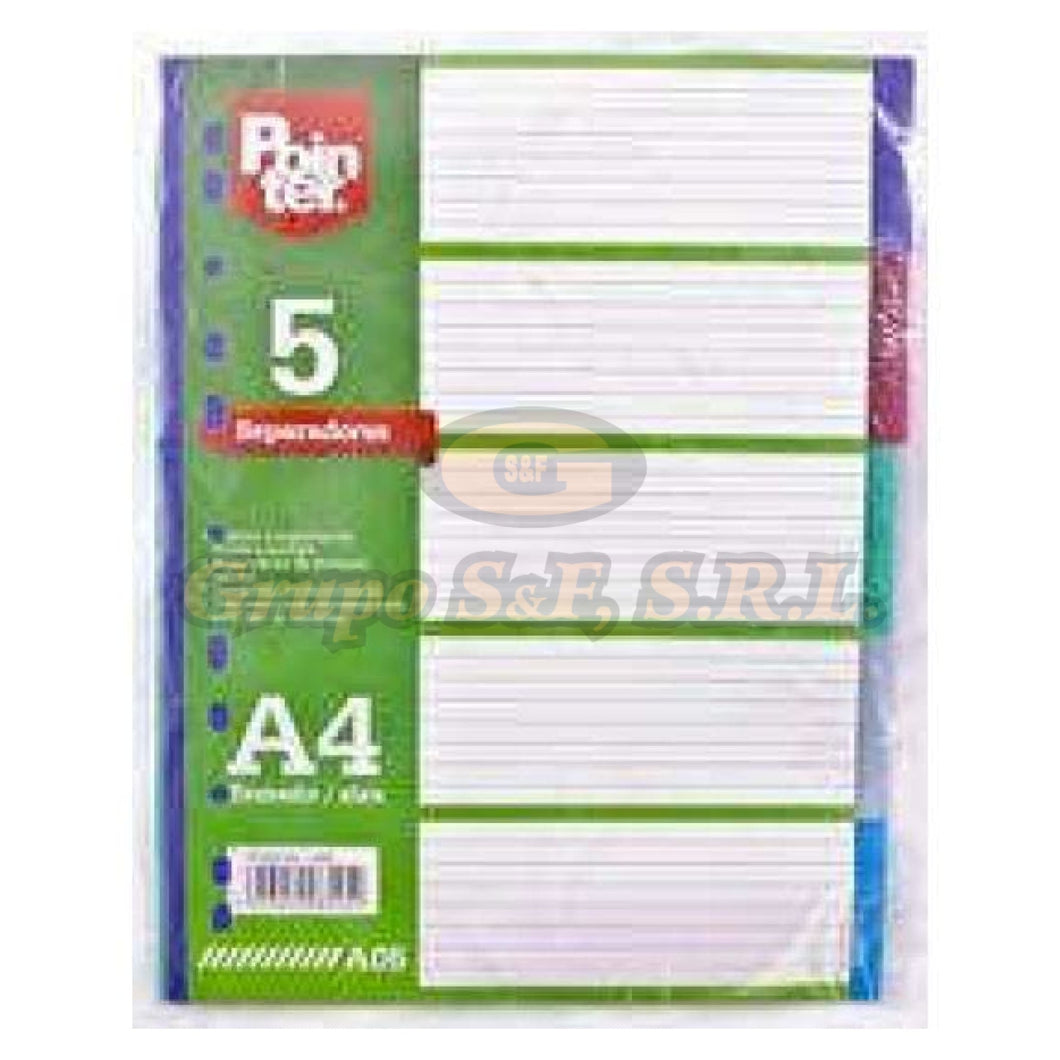 Separador P/carpeta Abc 5/1 Pointer Material & Equipo De Oficina