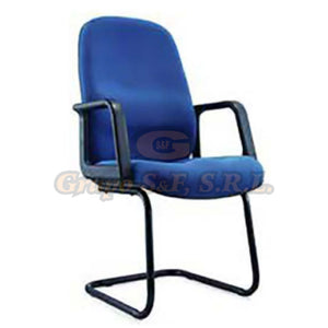 Silla Para Visita Azul (Sg-225/Az03/608) Muebles De Oficina