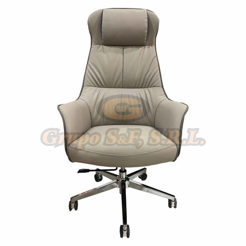 Sillon Ejec. 0046 Crema 250Lbs. Muebles De Oficina