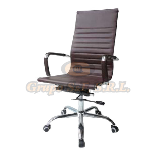 Sillon Ejec. Sg168Pu Marron Marron Muebles De Oficina