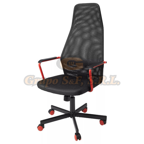 Sillon Ejecutivo Negro/Rojo Gaming Muebles De Oficina