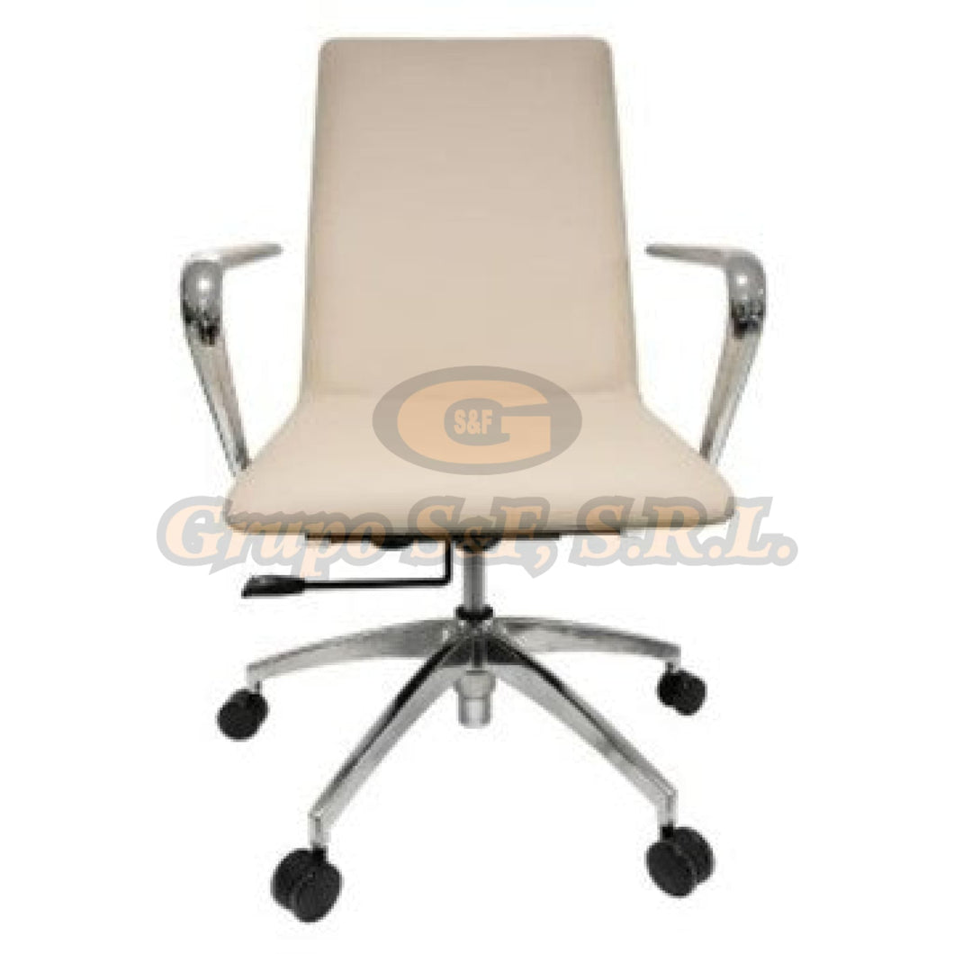 Sillon Semi Ejecutivo Beige Muebles De Oficina