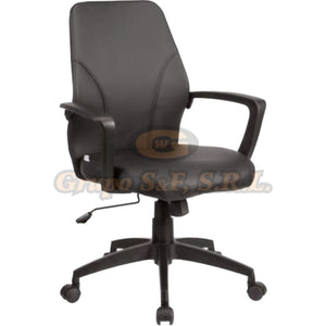 Sillon Semi-Ejecutivo Negro (24277) Muebles De Oficina