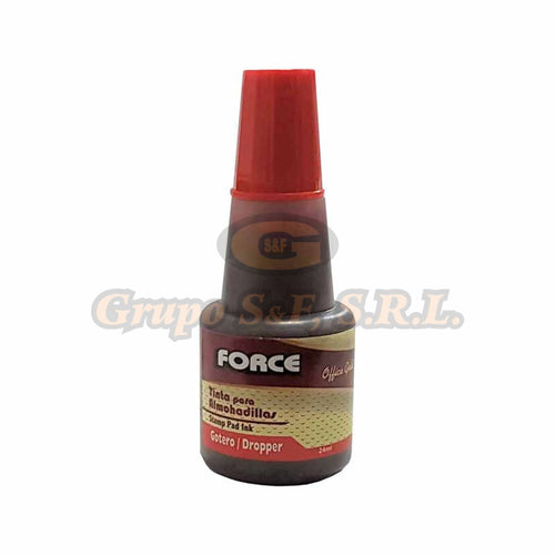 Tinta Gotero Force Rojo Para Sello (Fc-024) Material & Equipo De Oficina